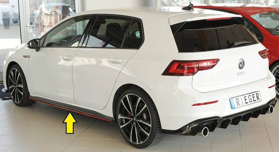 Lama sottoporta SX Golf 8 GTI/GTE/GTD+Clubsport per sottop.originali