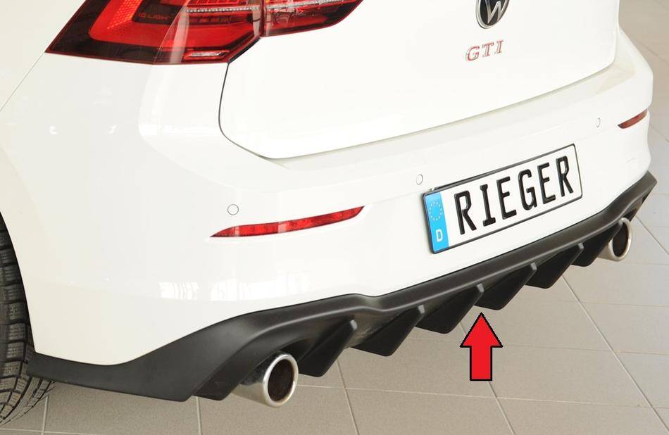 Diffusore Rieger Golf 8 GTI dal 08/20 per terminali orig, duplex