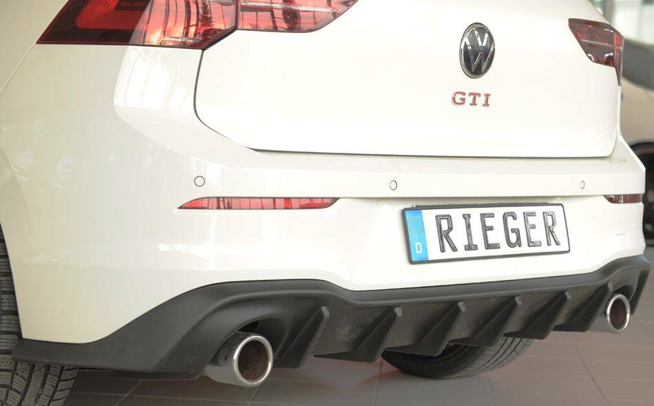 Diffusore Rieger Golf 8 GTI dal 08/20 per terminali orig, duplex