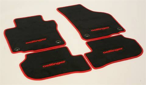 TAPPETI OETTINGER GOLF 7 Golf 8 NERI SCRITTA BORDO ROSSO