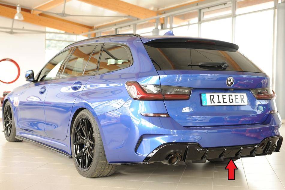 Diffusore Rieger BMW G20/21 dal'19 con allest.M-technik+gancio