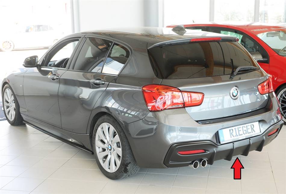 Diffusore Rieger BMW F20/21 dal'15 solo M-style terminali solo sinis