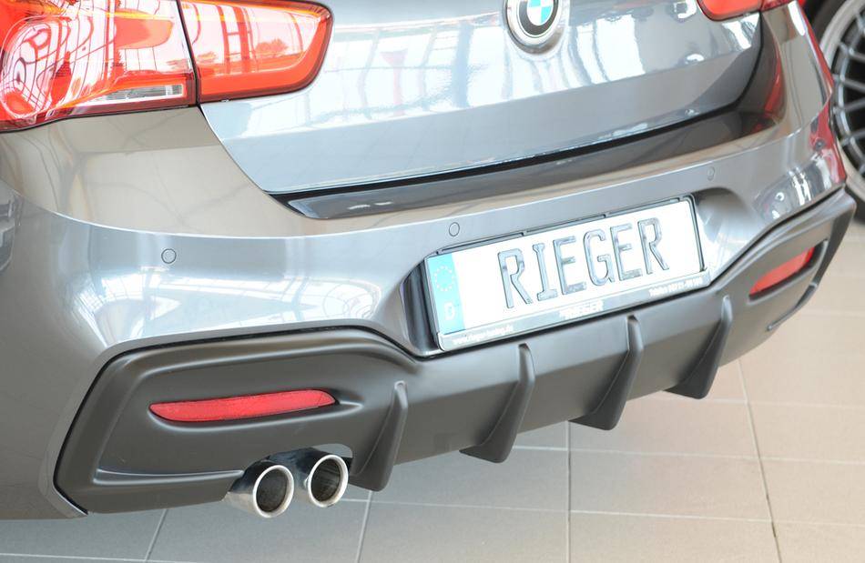 Diffusore Rieger BMW F20/21 dal'15 solo M-style terminali solo sinis