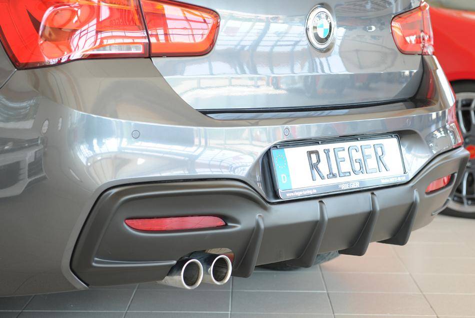 Diffusore Rieger BMW F20/21 dal'15 solo M-style terminali solo sinis