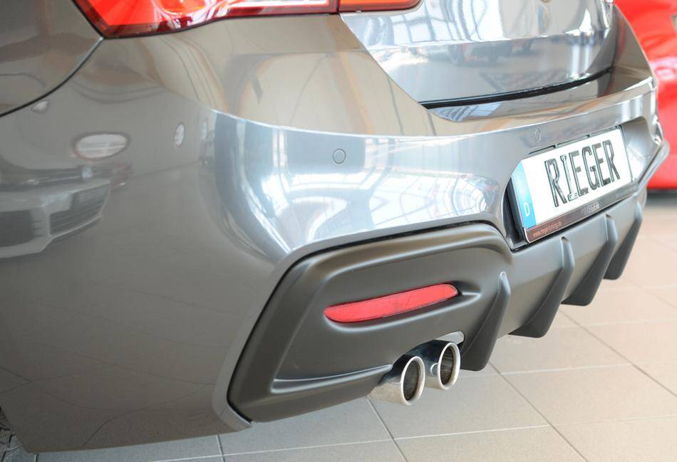 Diffusore Rieger BMW F20/21 dal'15 solo M-style terminali solo sinis
