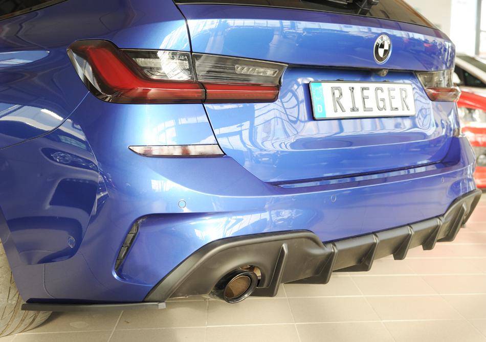 Diffusore Rieger BMW G20/21 dal'19 con allest.M-technik+gancio ABS