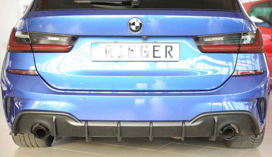 Diffusore Rieger BMW G20/21 dal'19 con allest.M-technik+gancio ABS