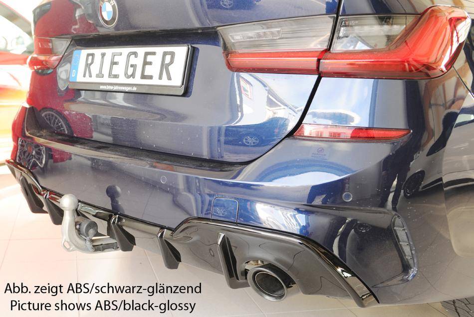 Diffusore Rieger BMW G20/21 dal'19 con allest.M-technik+gancio ABS