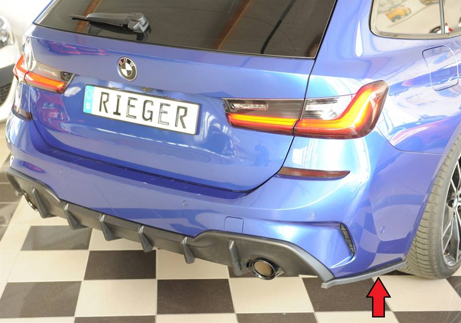 Deflettore laterale destro serie 3 G20/21 con diffusore Rieger