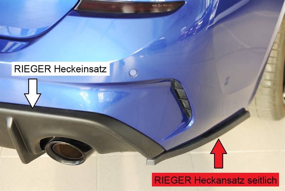 Deflettore laterale destro serie 3 G20/21 con diffusore Rieger