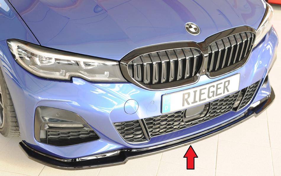 Lama Rieger sottoparaurti ant BMW G20/21 con paraurti M-Technik nero