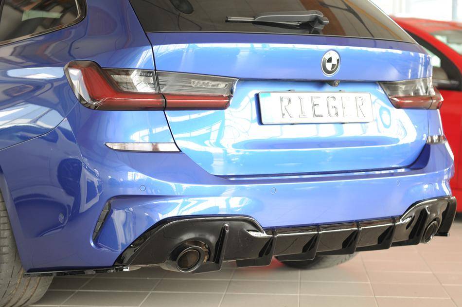 Diffusore Rieger BMW G20/21 dal'19 con allest.M-technik nero lucido