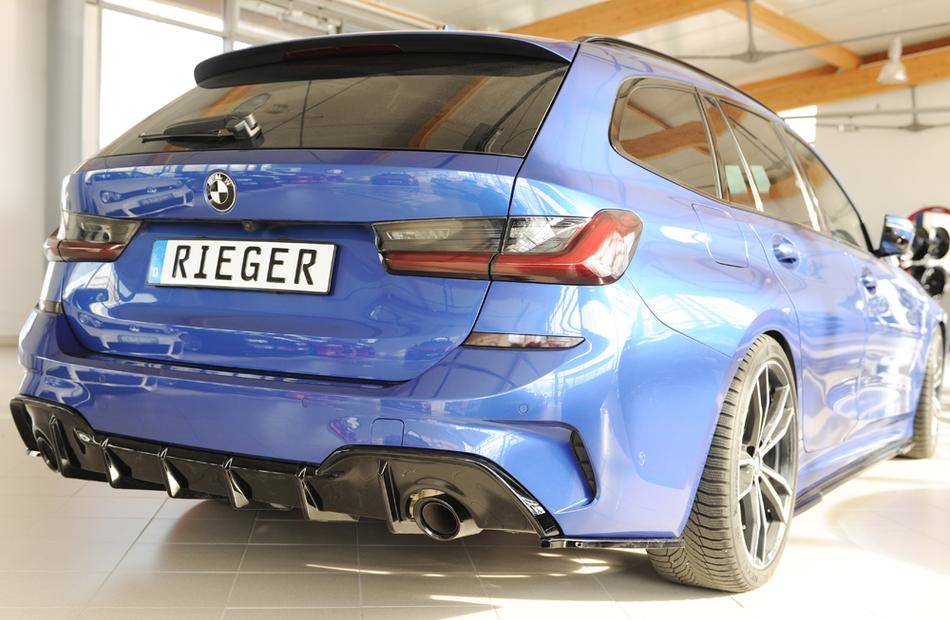 Deflettore laterale destro serie 3 G20/21 con diffusore Rieger nero