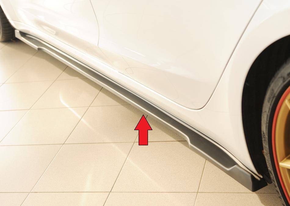 Lama sottoporta Sx Rieger per sottoporta originale Model 3 ABS