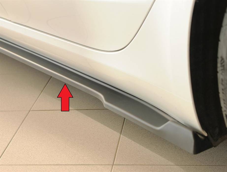 Lama sottoporta Sx Rieger per sottoporta originale Model 3 ABS