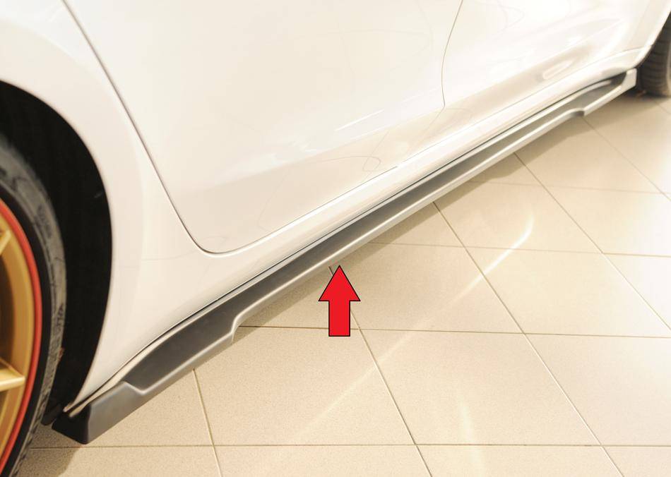 Lama sottoporta Dx Rieger per sottoporta originale Model 3 ABS