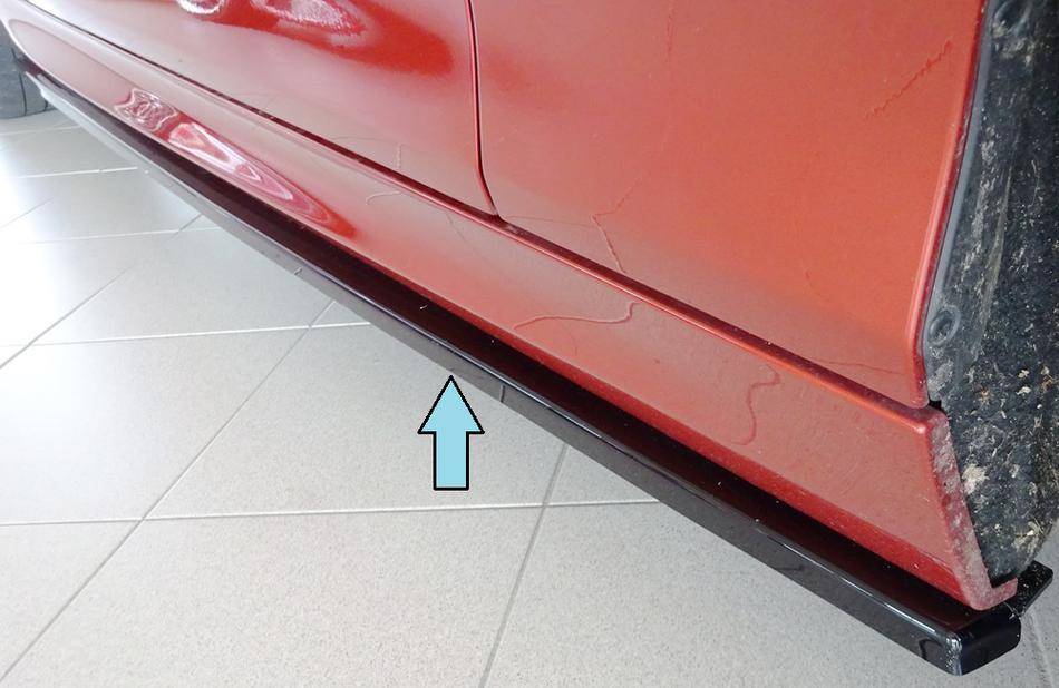 Lama sottoporta DX Rieger F21 1K2 dal 2012 anche dal'15 nero lucido