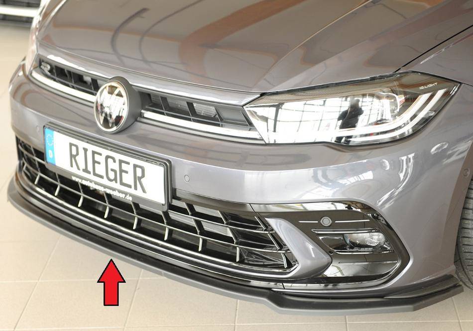 Lama ant Rieger Polo AW dal'21 GTI+R-Line per paraurti orig. ABS