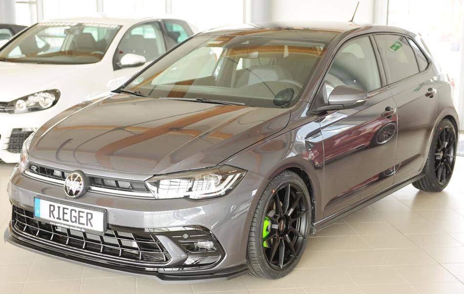 Lama ant Rieger Polo AW dal'21 GTI+R-Line per paraurti orig. ABS