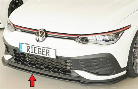 Lama ant Rieger Golf 8 GTI Clubsport per paraurti originale ABS