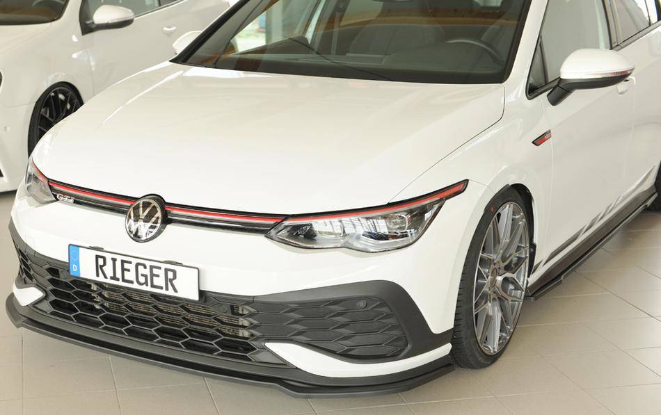 Lama ant Rieger Golf 8 GTI Clubsport per paraurti originale ABS