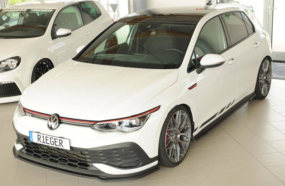 Lama ant Rieger Golf 8 GTI Clubsport per paraurti originale ABS