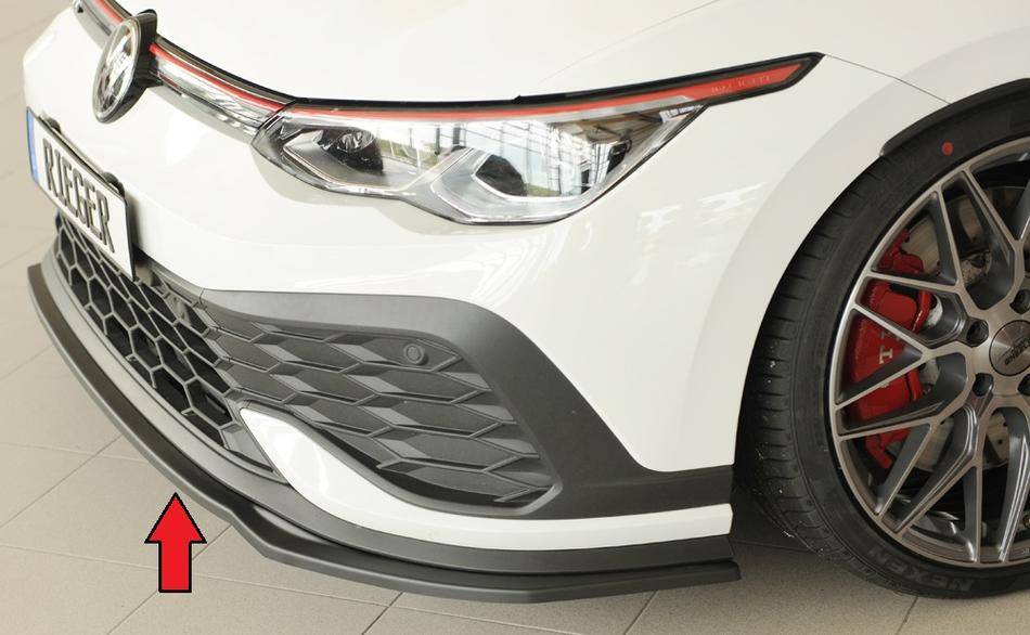 Lama ant Rieger Golf 8 GTI Clubsport per paraurti originale ABS