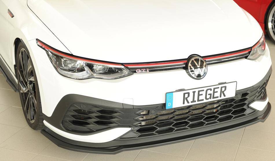 Lama ant Rieger Golf 8 GTI Clubsport per paraurti originale ABS