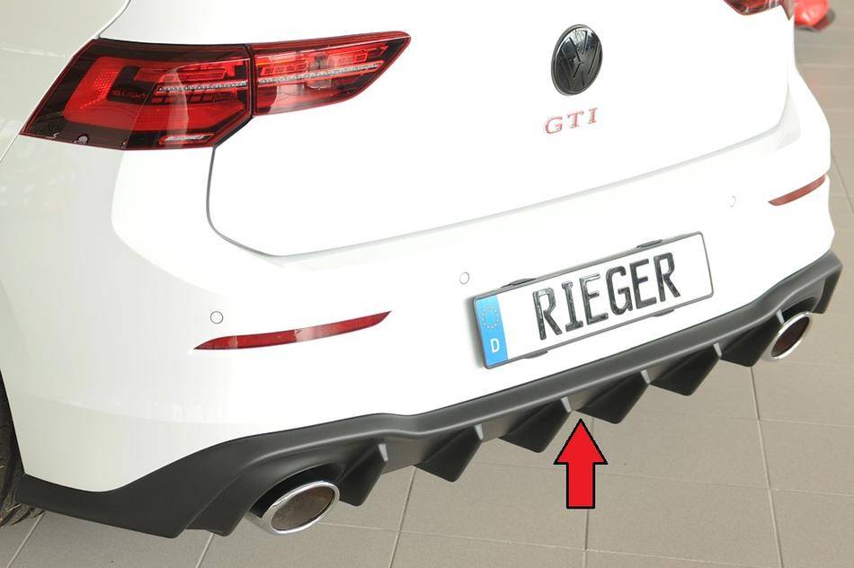 Diffusore Rieger Golf 8 GTI/GTD/GTE 5 porte terminali sport 130x115