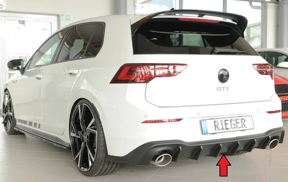 Diffusore Rieger Golf 8 GTI/GTD/GTE 5 porte terminali sport 130x115