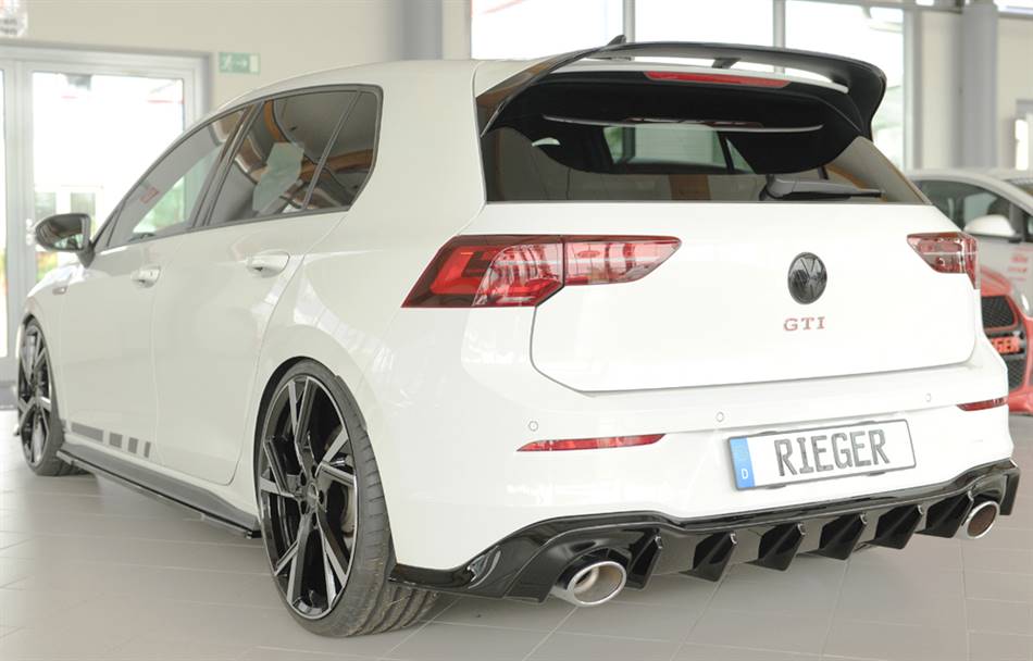 Diffusore Rieger Golf 8 GTI/GTD/GTE porte term. duplex 130X115 nero