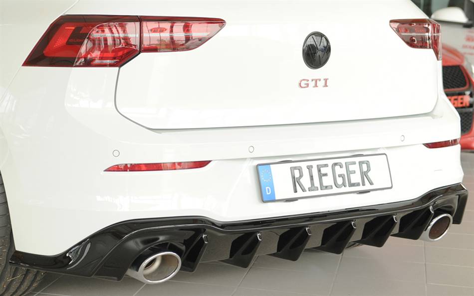 Diffusore Rieger Golf 8 GTI/GTD/GTE porte term. duplex 130X115 nero