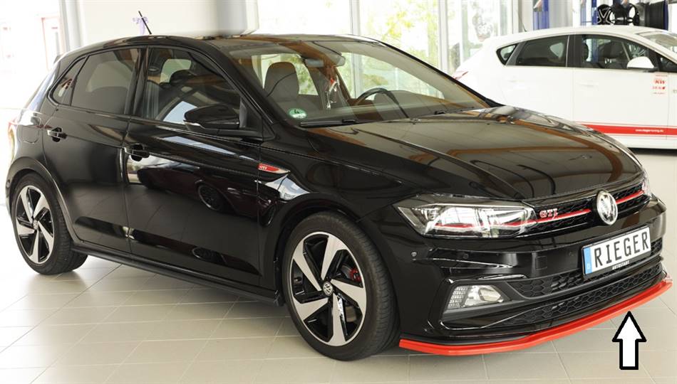 Lama ant Rieger Polo AW fino'21 GTI+R-Line per paraurti orig. ABS
