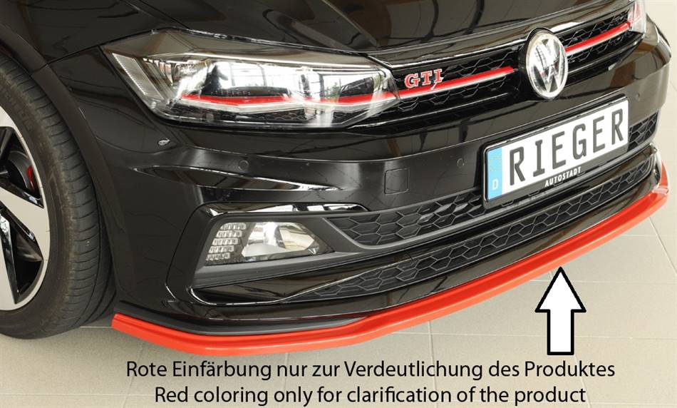 Lama ant Rieger Polo AW fino'21 GTI+R-Line per paraurti orig. ABS