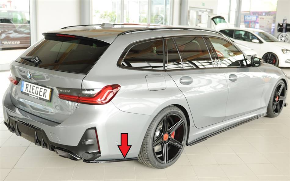 Cantonale lat. Dx per paraurti post G20/21 dal'22 con M-technik nero