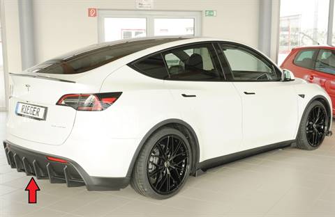 Diffusore post Rieger Tesla Model Y 003 dal 2020 senza gancio nero