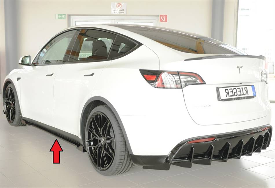 Lama sottoporta sx Rieger Model Y 003 dal 2020 nero lucido