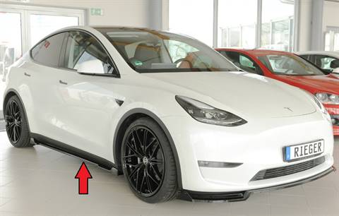 Lama sottoporta dx Rieger Model Y 003 dal 2020 nero lucido