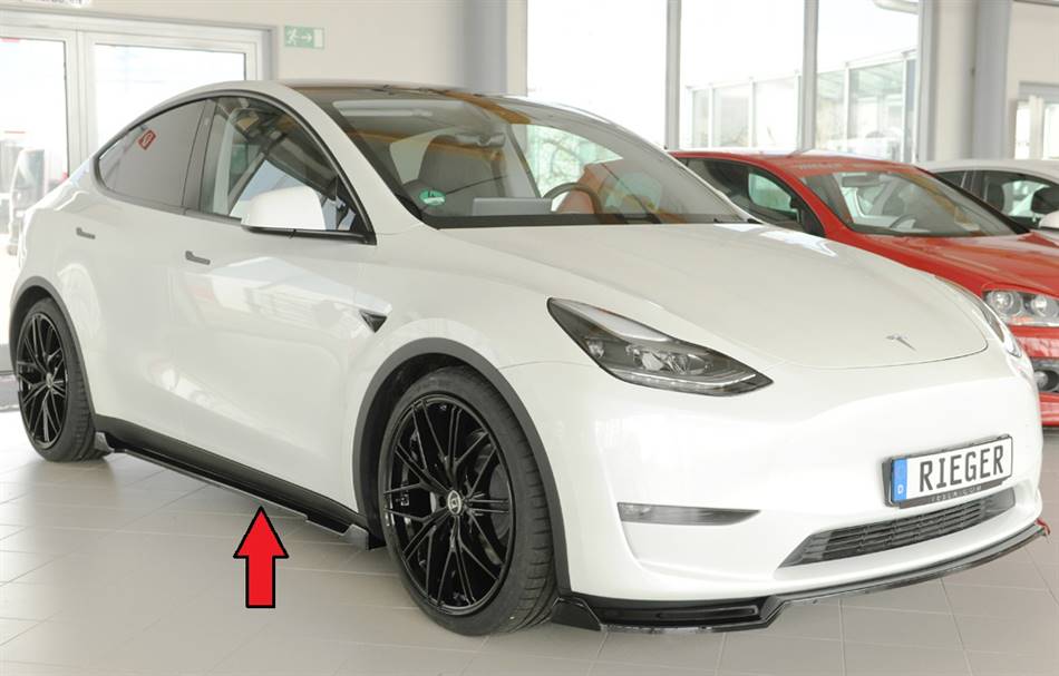 Lama sottoporta dx Rieger Model Y 003 dal 2020 nero lucido