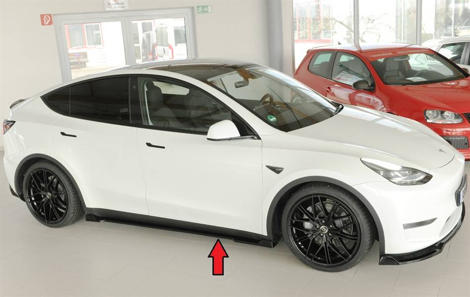 Lama sottoporta dx Rieger Model Y 003 dal 2020 nero lucido