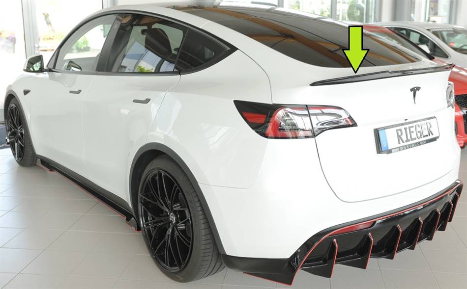 Spoiler portellone post Tesla Y 003 dal 2020 nero opaco finish