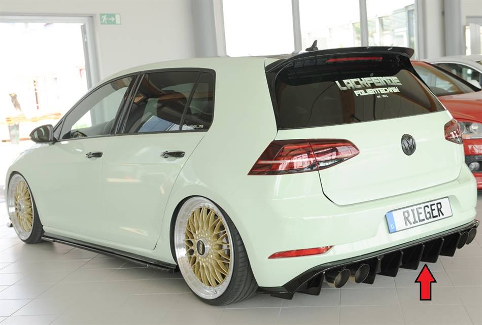 Diffusore Rieger Golf 7,5 R/R-line per terminali duplex 4x115x70 ner