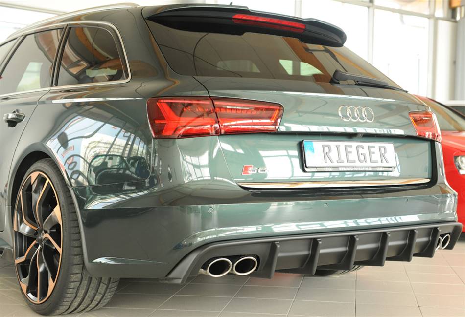 Diffusore Rieger A6 S-Line dal'14 per terminali duplex 4x90 ABS