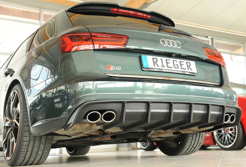 Diffusore Rieger A6 S-Line dal'14 per terminali duplex 4x90 ABS