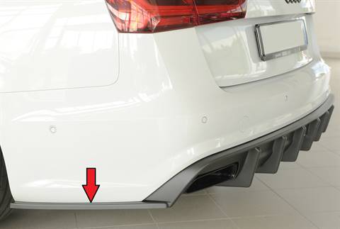 Deflettore post lat Sx A6 4G dal '14 per diffusore Rieger ABS grezzo