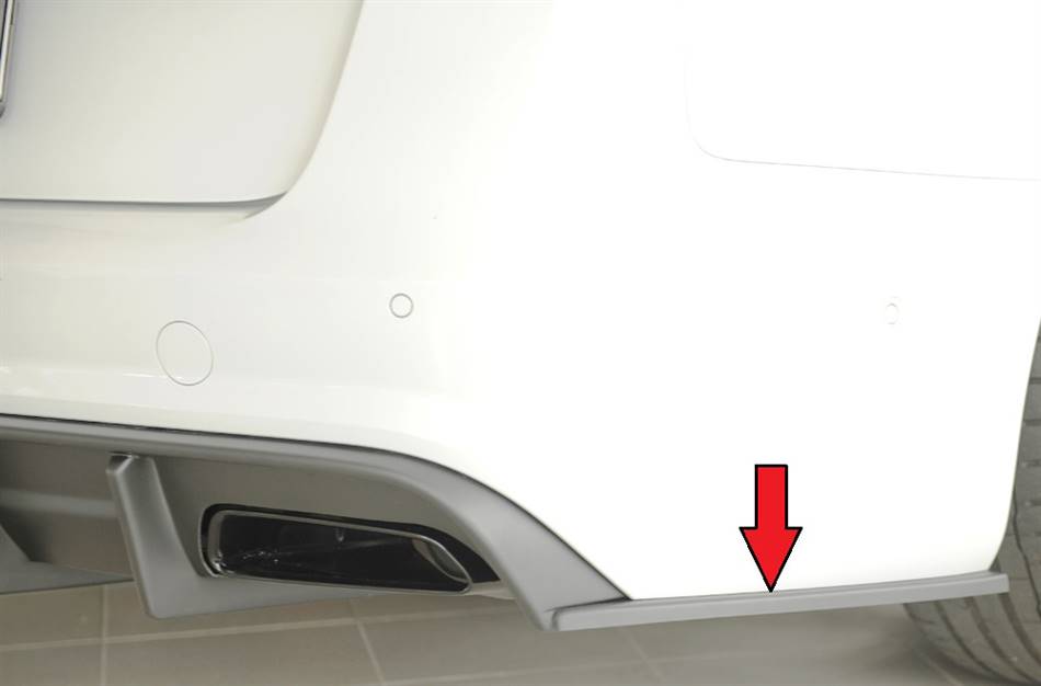 Deflettore post lat Dx A6 4G per diffusore Rieger ABS grezzo