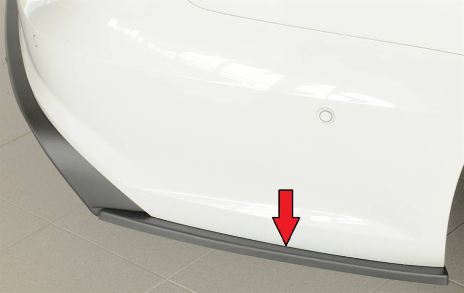 Deflettore post lat Dx A6 4G per diffusore Rieger ABS grezzo