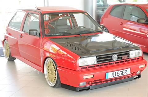 Sottoparaurti ant Rieger Golf 2 Rally nero lucido