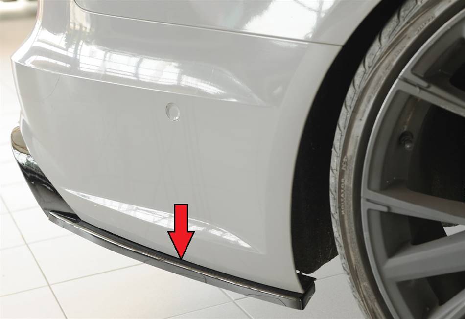 Deflettore post laterale Dx A6 4G per diffusore Rieger nero lucido