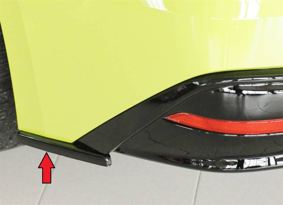 Deflettore lat SX per diffusore Rieger Enyac nero lucido